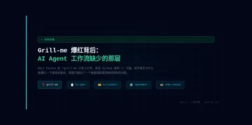 Grill-me 拆解：AI Agent 工作流缺少的那层叫「前置拷问」